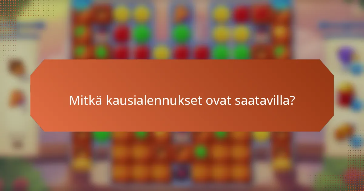 Mitkä kausialennukset ovat saatavilla?